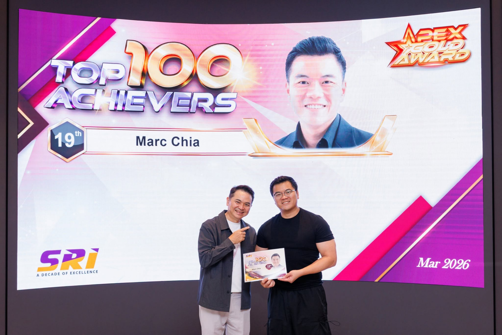 Singapore Realtors Inc | SRI - Top Achievers Monthly Awards - Mar'26 | Marc Chia