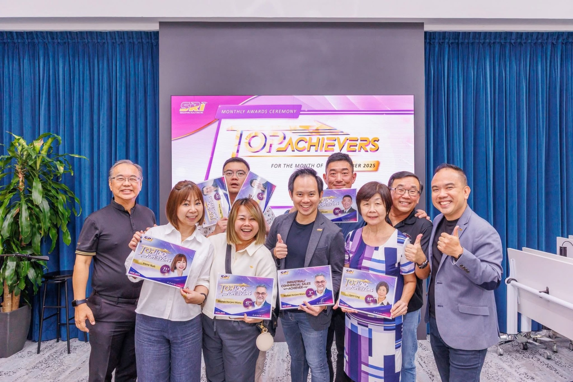 Singapore Realtors Inc | SRI - Top Achievers Monthly Awards - Nov'25